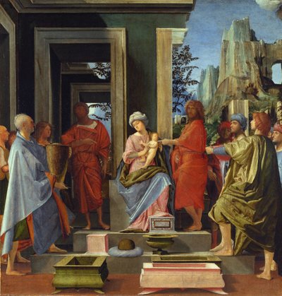 La adoración de los reyes, c.1500 de Bartolommeo Suardi Bramantino